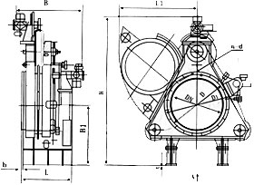 F943X電動扇形眼鏡閥外形結構尺寸圖