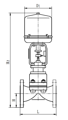 ZRSG精小型電動(dòng)隔膜調(diào)節(jié)閥外形安裝尺寸