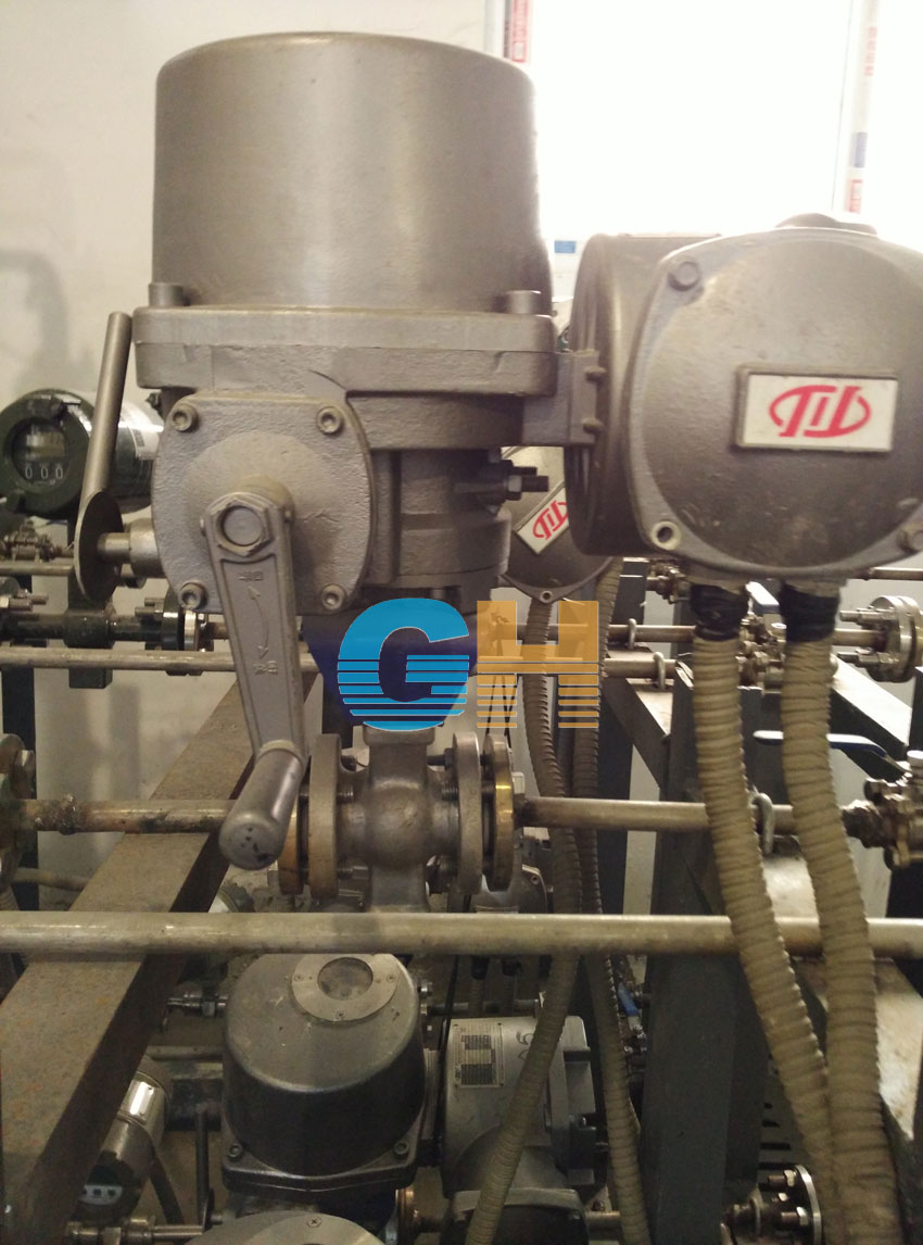 電動V型調(diào)節(jié)球閥、電廠脫銷專用調(diào)節(jié)閥-山東熱電廠
