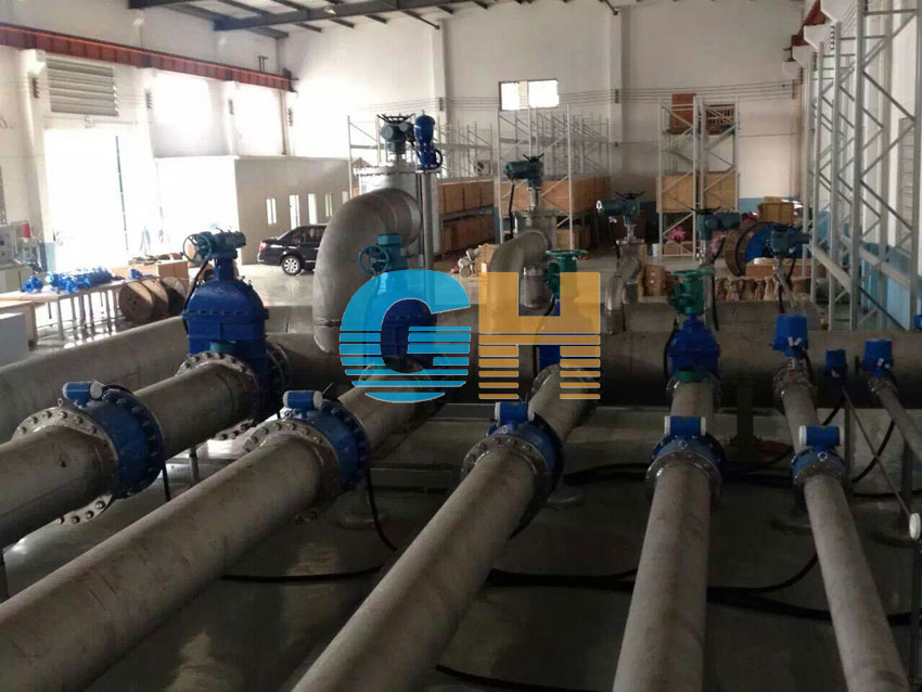 電動軟密封暗桿閘閥-西安水廠3