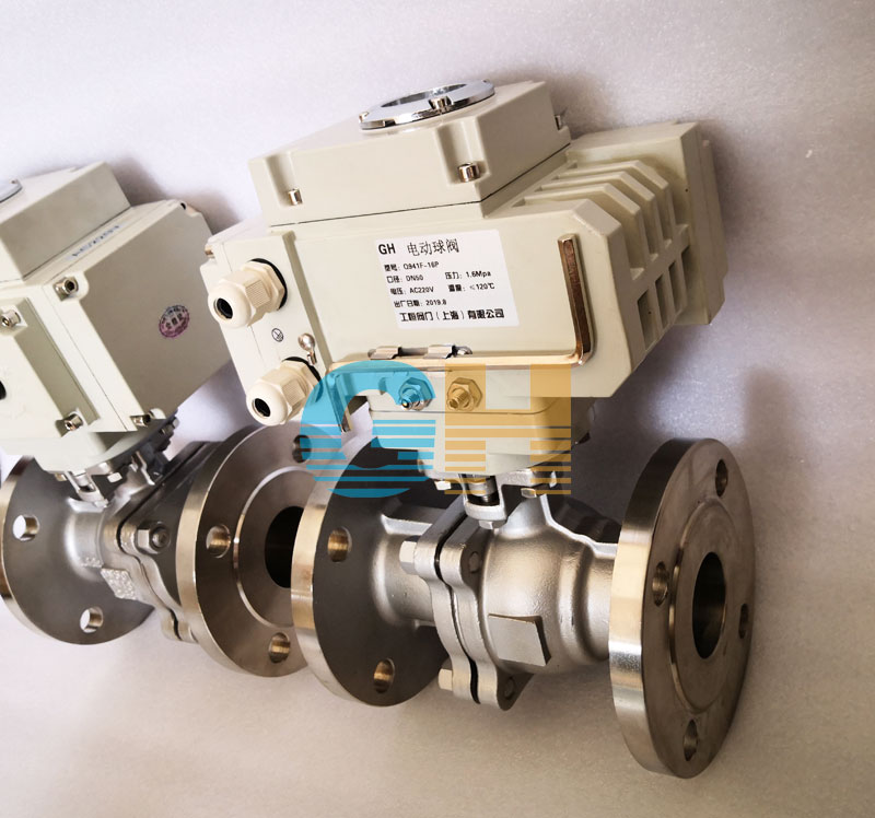 DN50不銹鋼高平臺電動球閥-配精小型電動執行器實物圖三