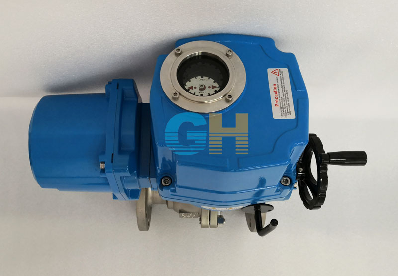 DN80不銹鋼高平臺電動球閥-配QT智能型帶遙控電動執(zhí)行器實物圖三