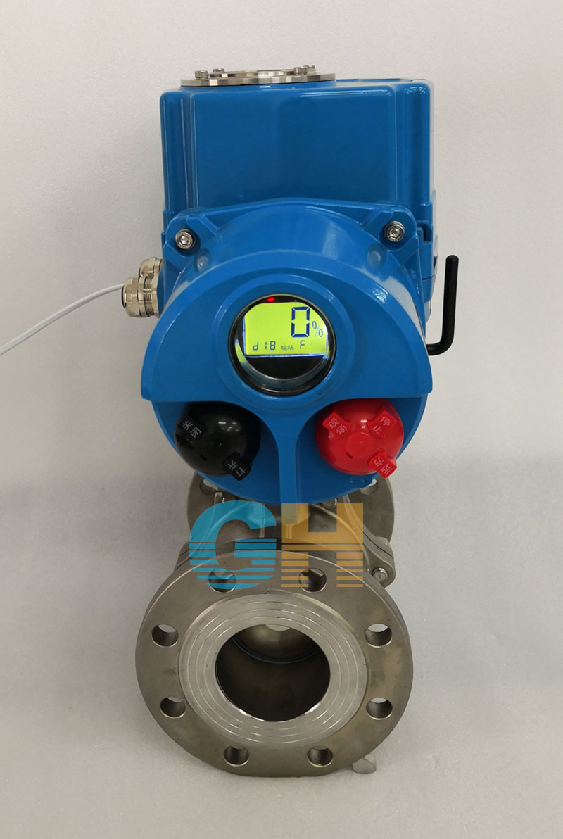 DN80不銹鋼高平臺電動球閥-配QT智能型帶遙控電動執(zhí)行器實物圖四