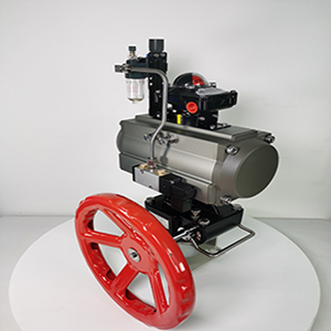 氣動執(zhí)行器帶手動機構(gòu) 單電控電磁閥 氣動執(zhí)行器 帶限位開關(guān)
