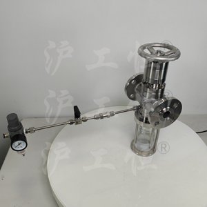 GHCSZXQYF-16 帶有氮?dú)獯祾呖谠诰取樣閥 不銹鋼手動(dòng)法蘭取樣器